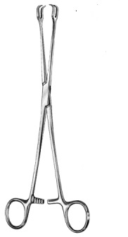 SCHROEDER Vulsellum Forceps 2:2 Teeth 26 cm